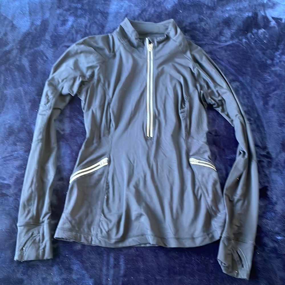 Black lulu half zip